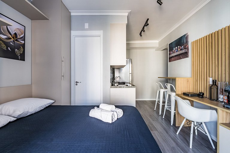 Apart cerca de la estación de metro Brooklin/Berrini.