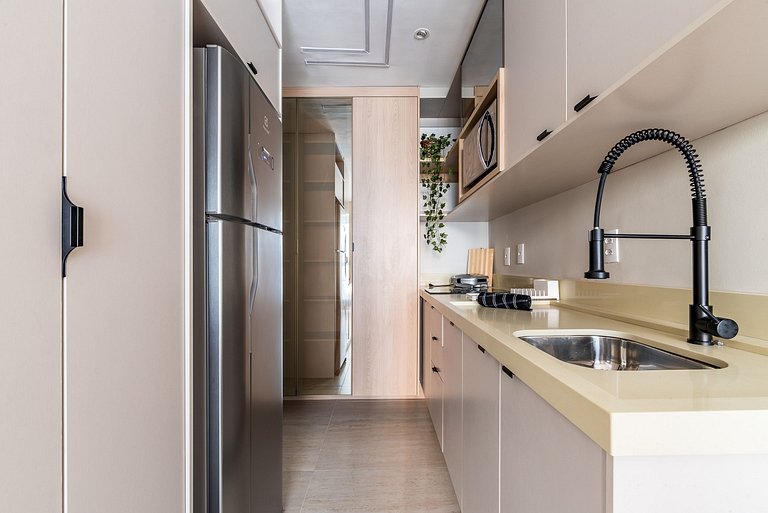 Apart cerca de la estación de metro Brooklin/Berrini.