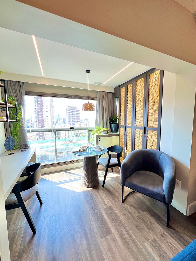 Apartamento Luxo Brooklin com vaga de garagem