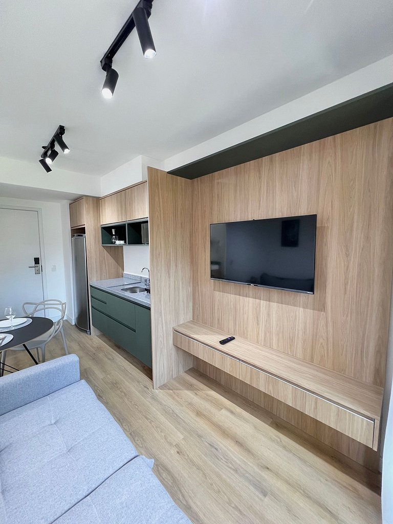 Estudio familiar con piscina, Moema by InnVista