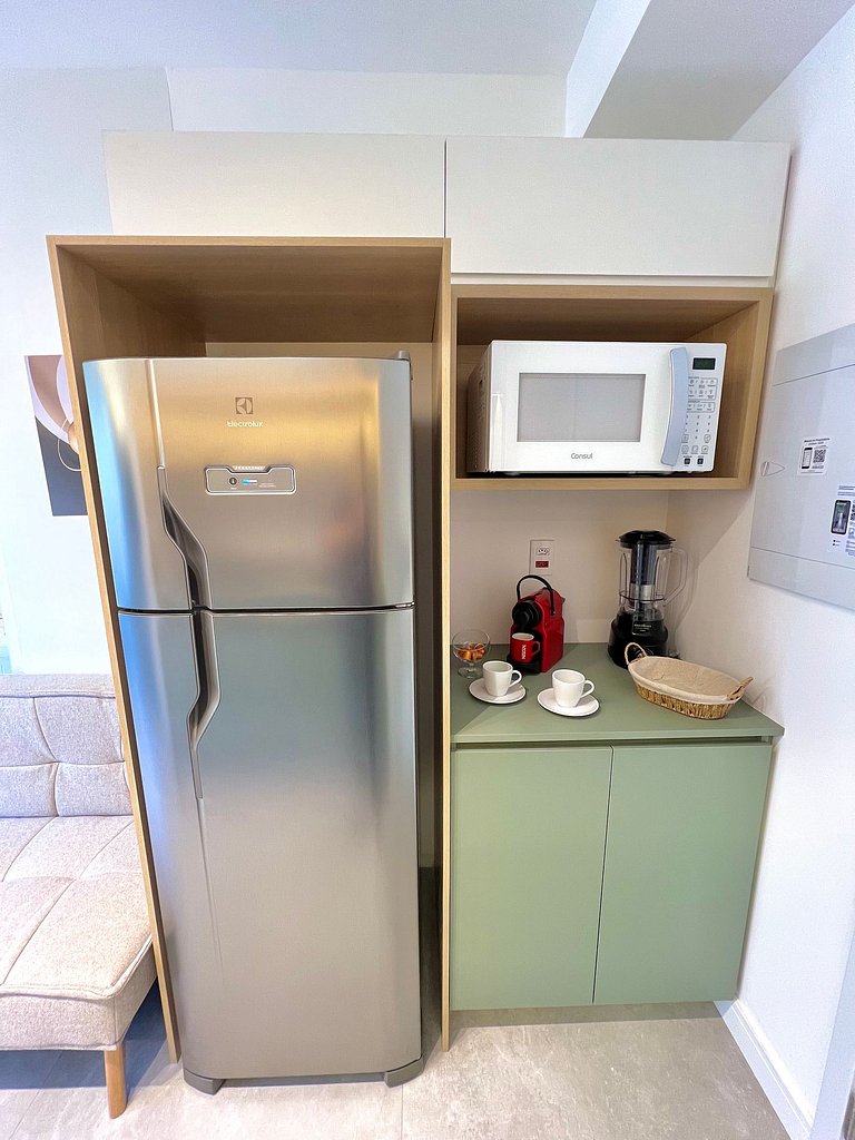 Apart cerca de la estación de metro Brooklin/Berrini.