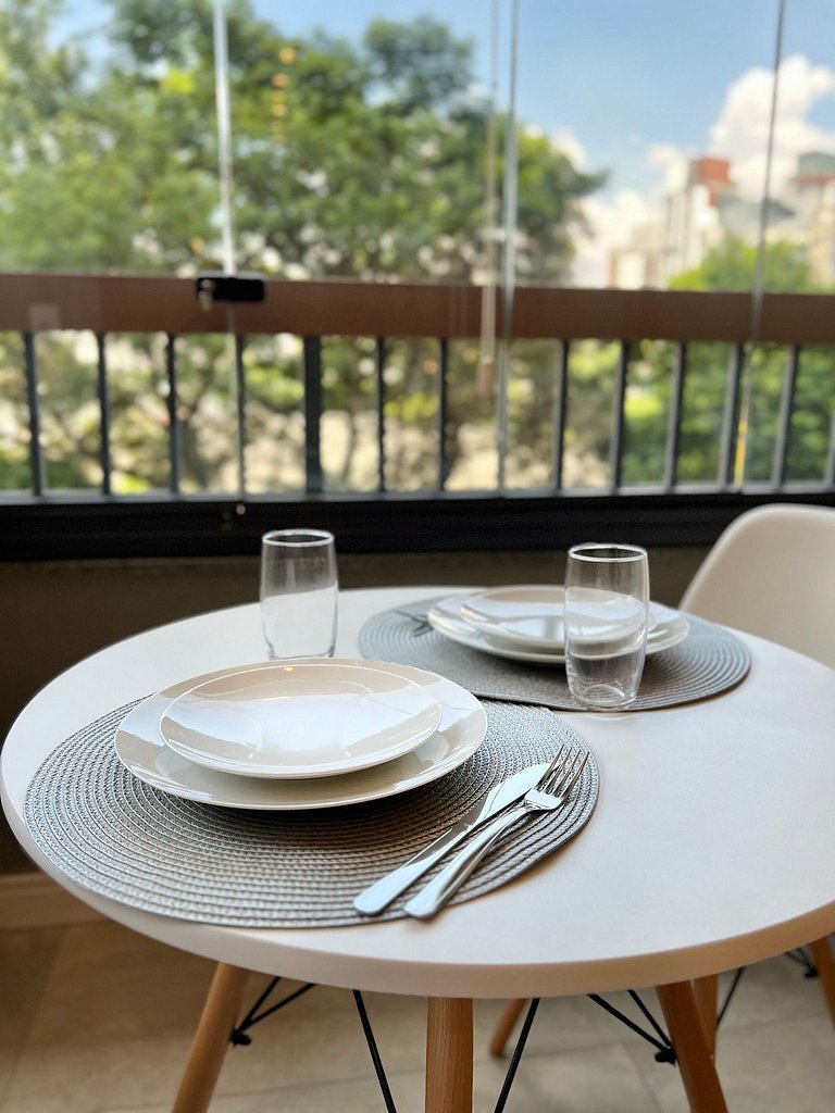 Apart cerca de la estación de metro Brooklin/Berrini.