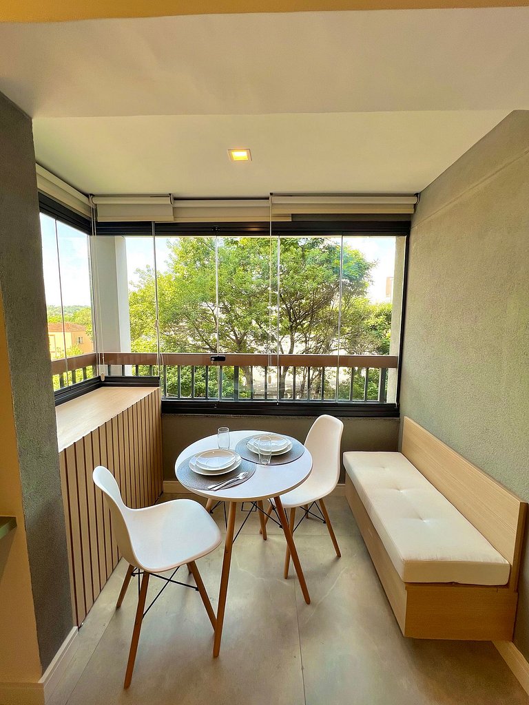 Apart cerca de la estación de metro Brooklin/Berrini.