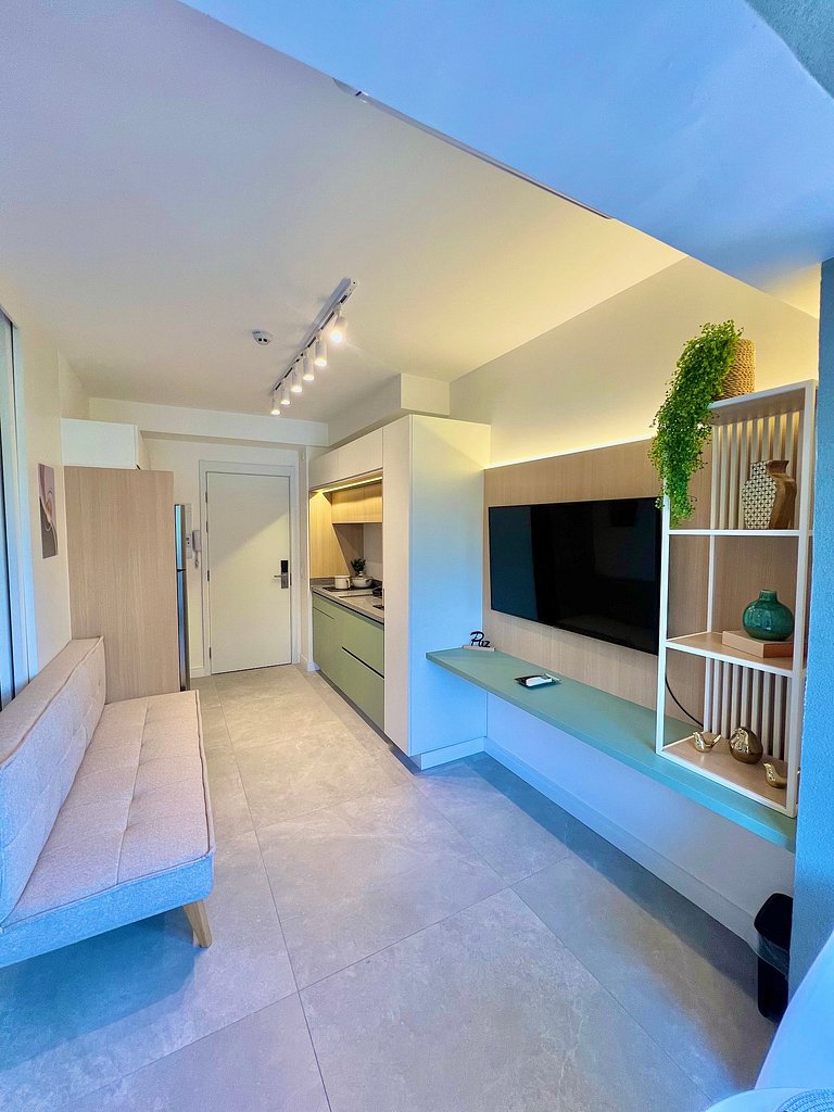 Apart cerca de la estación de metro Brooklin/Berrini.