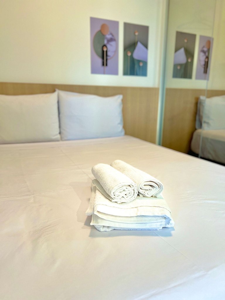 Apart cerca de la estación de metro Brooklin/Berrini.