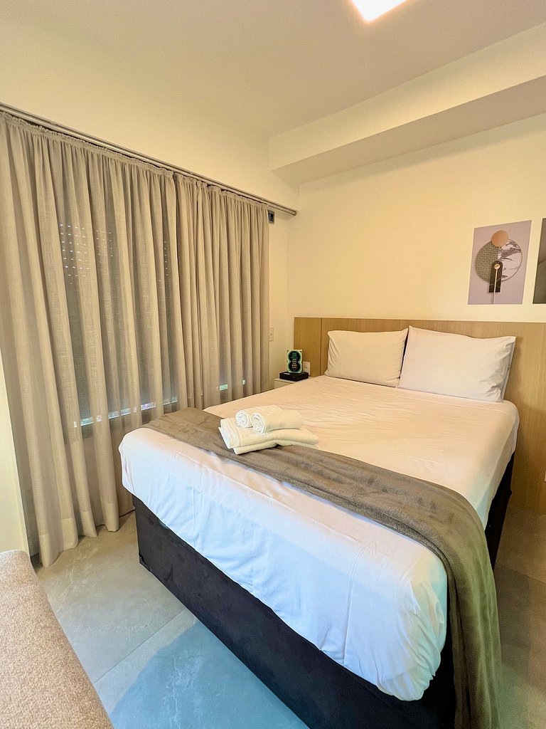 Apart cerca de la estación de metro Brooklin/Berrini.