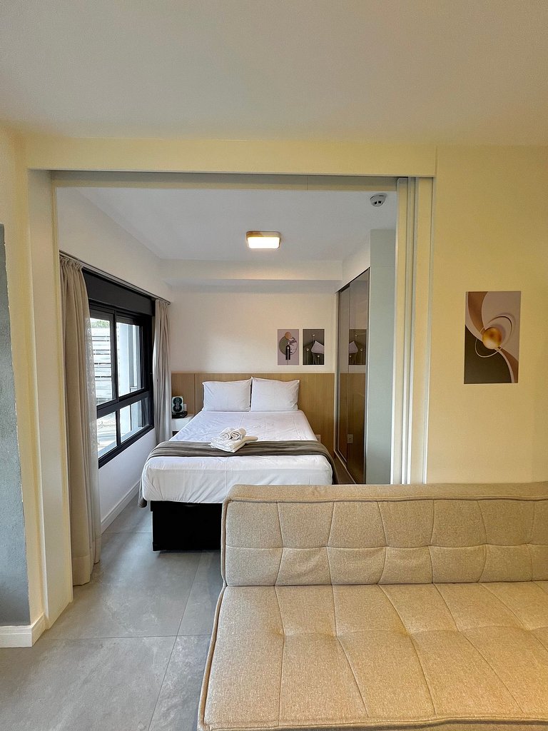 Apart cerca de la estación de metro Brooklin/Berrini.