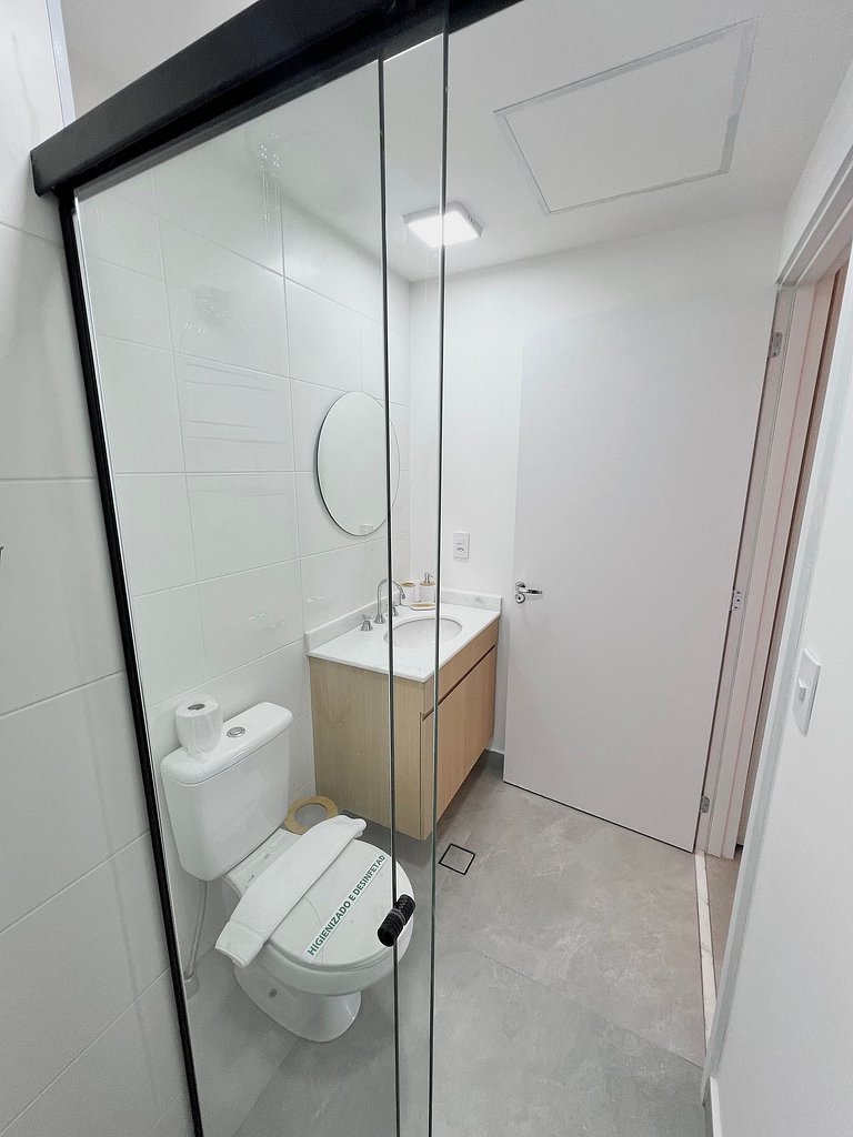 Apart cerca de la estación de metro Brooklin/Berrini.