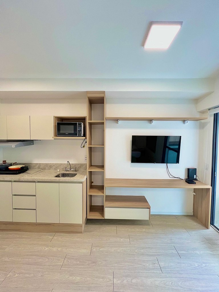 Apart cerca de la estación de metro Brooklin/Berrini.