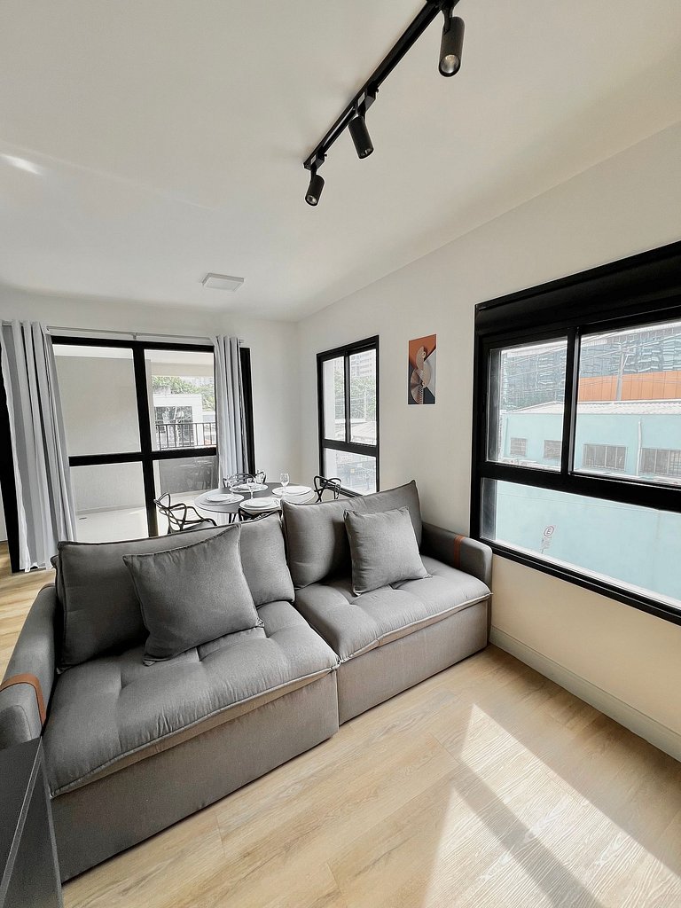 2-Bed Apt Moema - 50m from Ibirapuera Mall