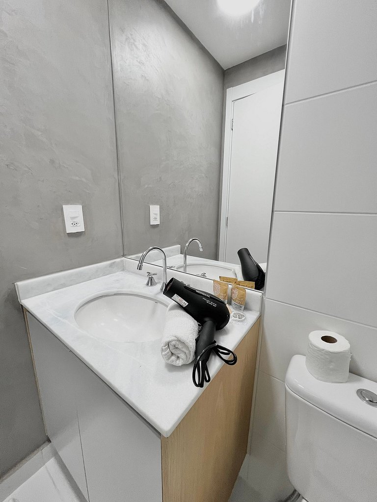 Apart cerca de la estación de metro Brooklin/Berrini.