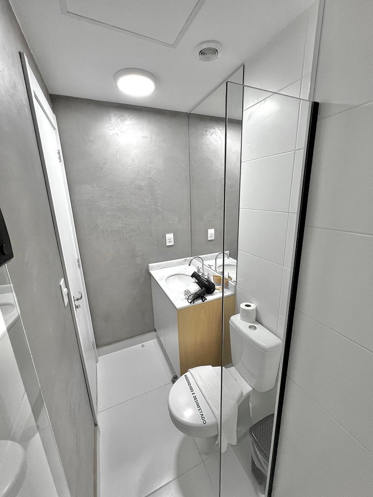 Apart cerca de la estación de metro Brooklin/Berrini.