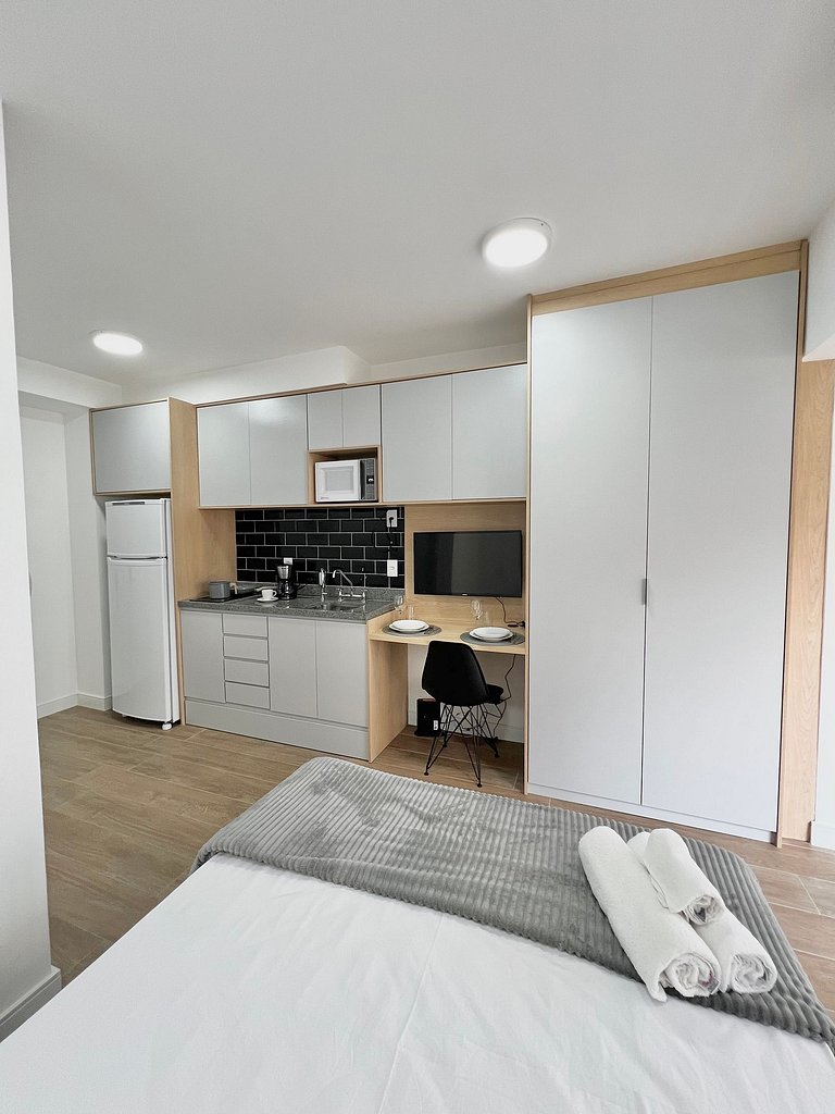 Apart cerca de la estación de metro Brooklin/Berrini.