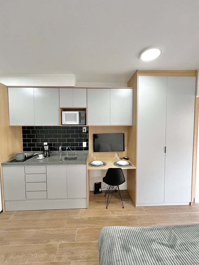 Apart cerca de la estación de metro Brooklin/Berrini.