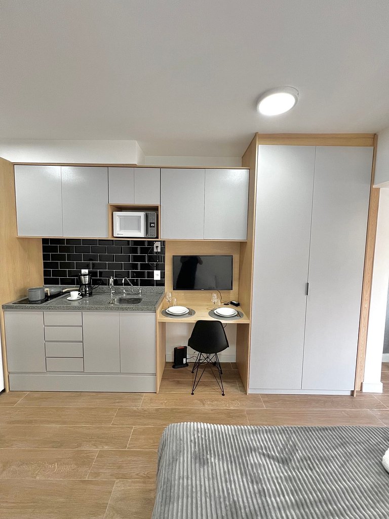 Apart cerca de la estación de metro Brooklin/Berrini.