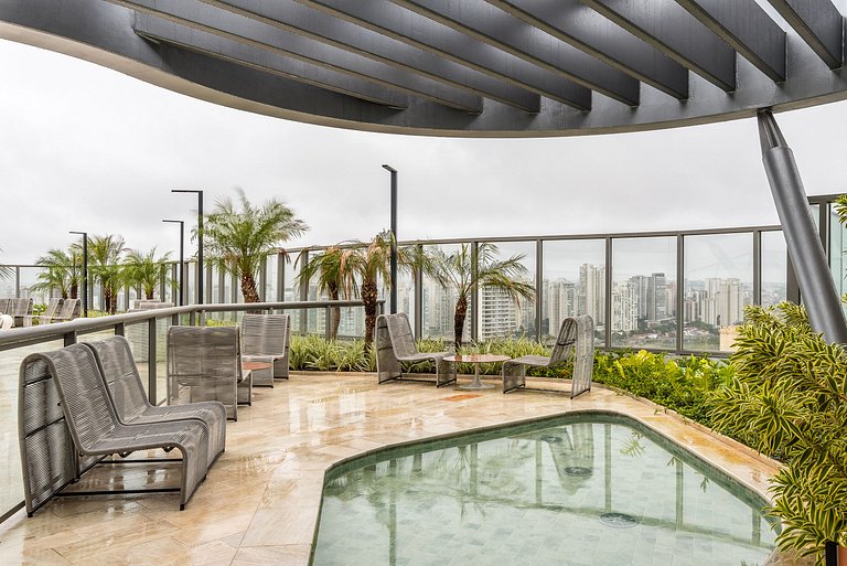 Apartamento Luxo Brooklin com vaga de garagem