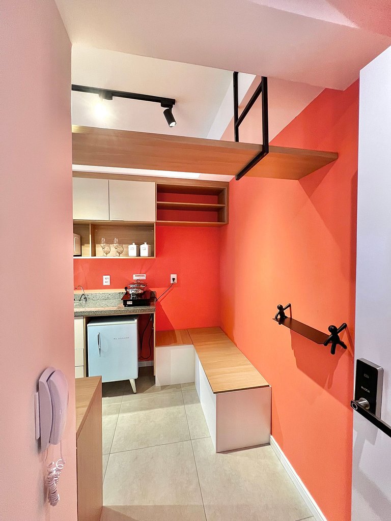 Apart cerca de la estación de metro Brooklin/Berrini.