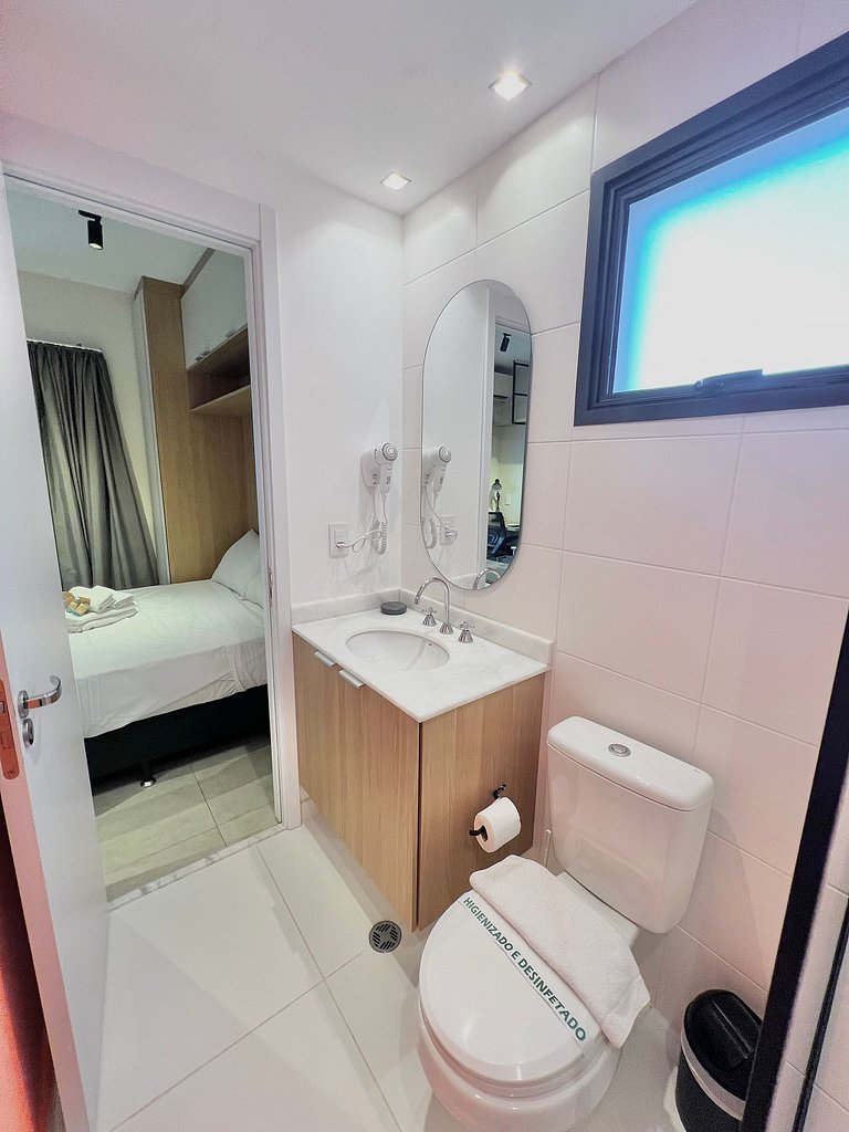 Apart cerca de la estación de metro Brooklin/Berrini.