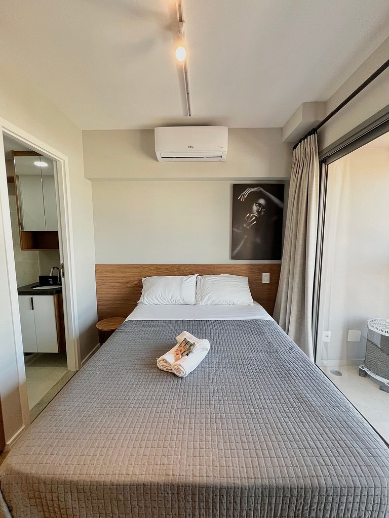 Studio de Luxo em Moema - Conforto e Sofisticação com Vaga