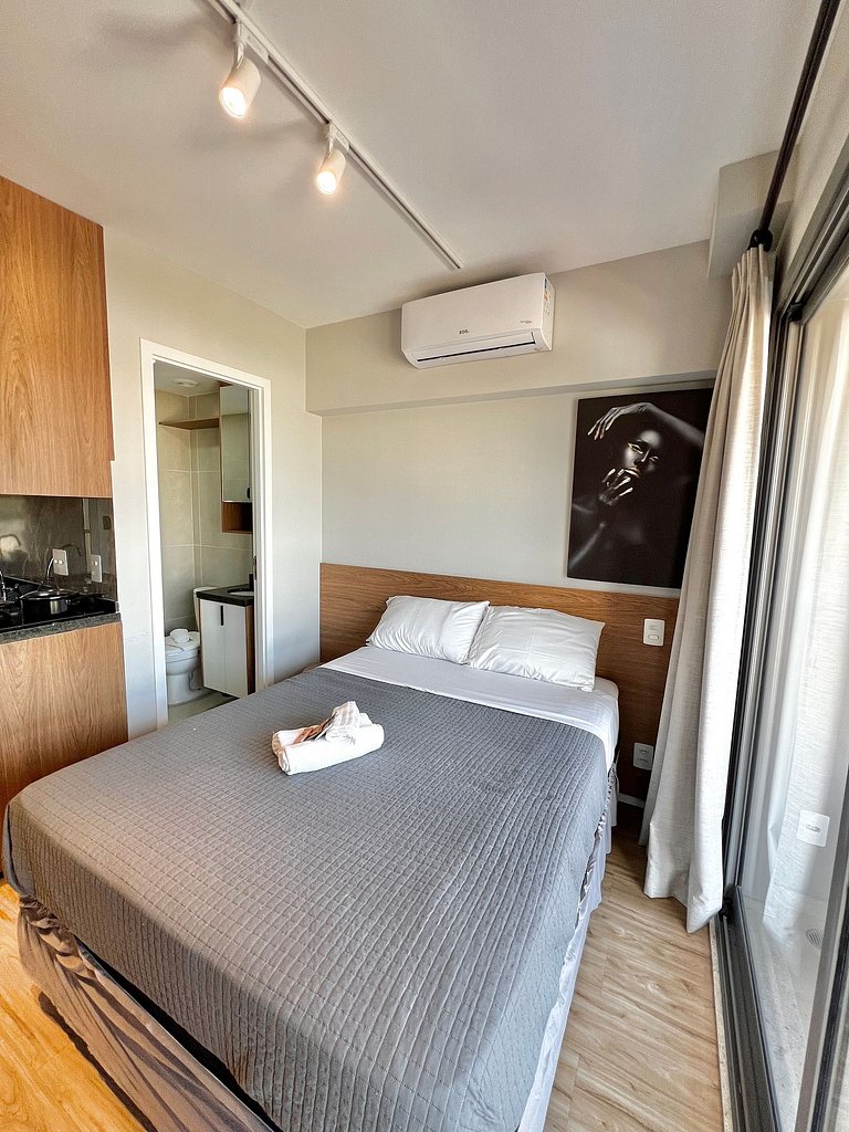 Studio de Luxo em Moema - Conforto e Sofisticação com Vaga