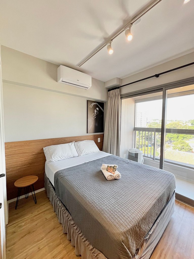 Studio de Luxo em Moema - Conforto e Sofisticação com Vaga