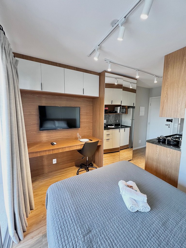 Studio de Luxo em Moema - Conforto e Sofisticação com Vaga