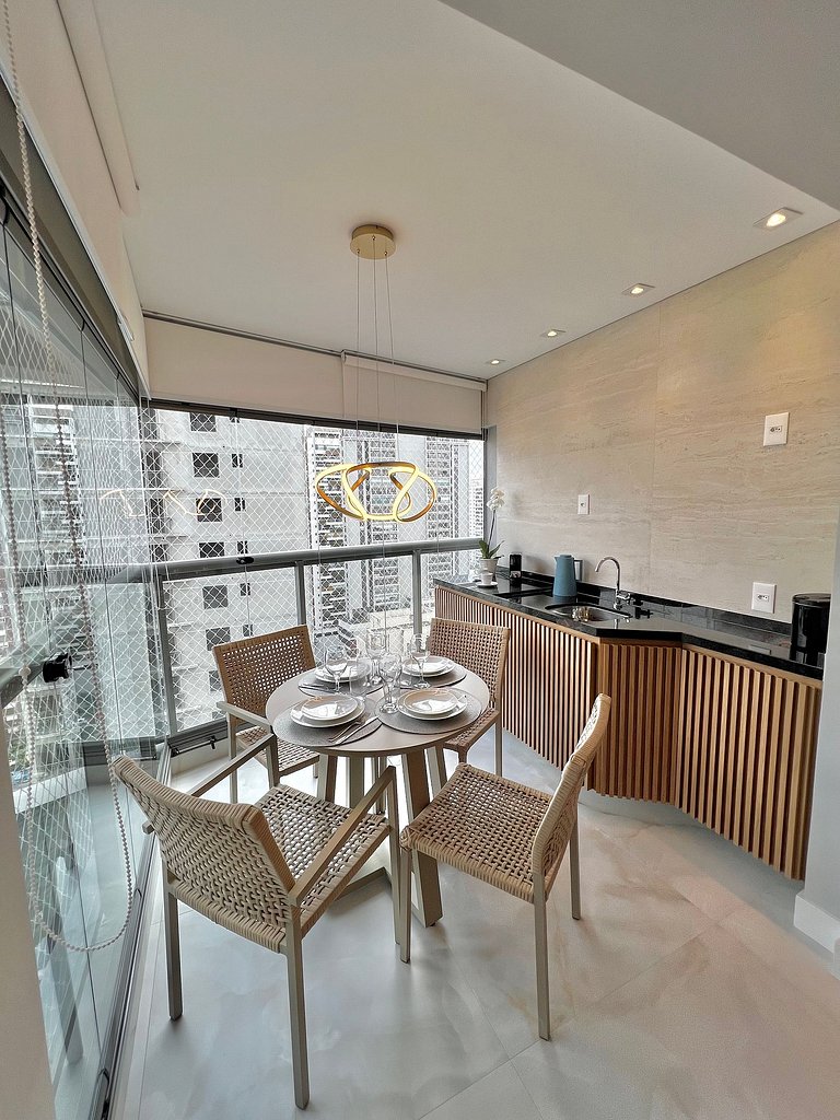 Apartamento Luxo Brooklin com vaga
