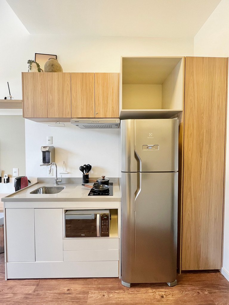 Design e conforto no Brooklin ao lado do metrô