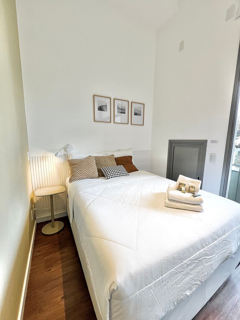 Design e conforto no Brooklin ao lado do metrô