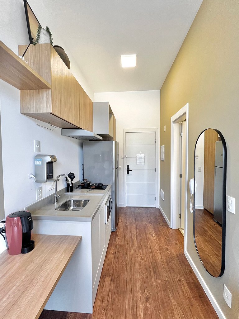 Design e conforto no Brooklin ao lado do metrô