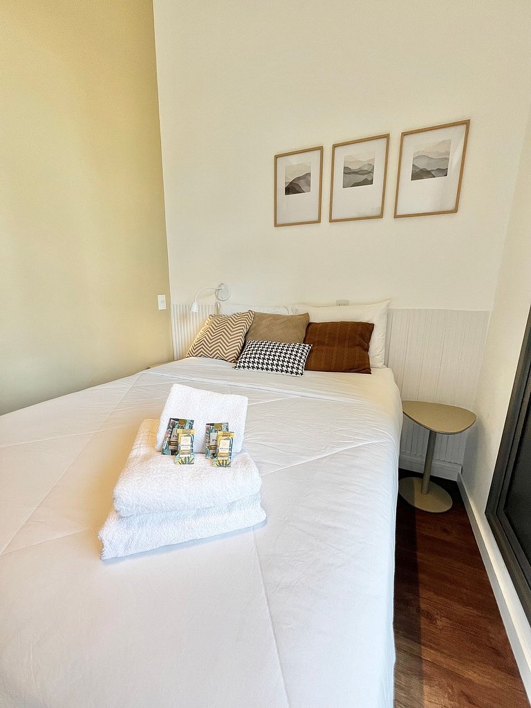 Design e conforto no Brooklin ao lado do metrô