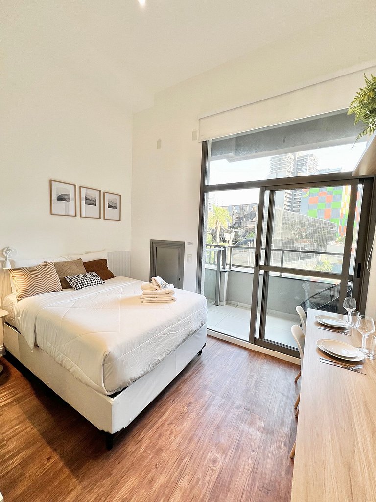 Design e conforto no Brooklin ao lado do metrô