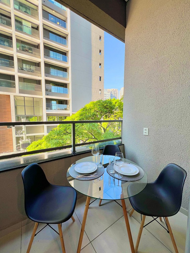 Design e conforto no Brooklin ao lado do metrô