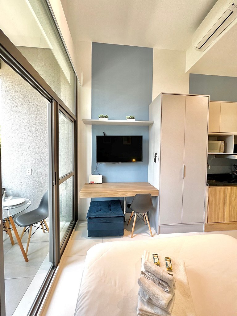 Design e conforto no Brooklin ao lado do metrô