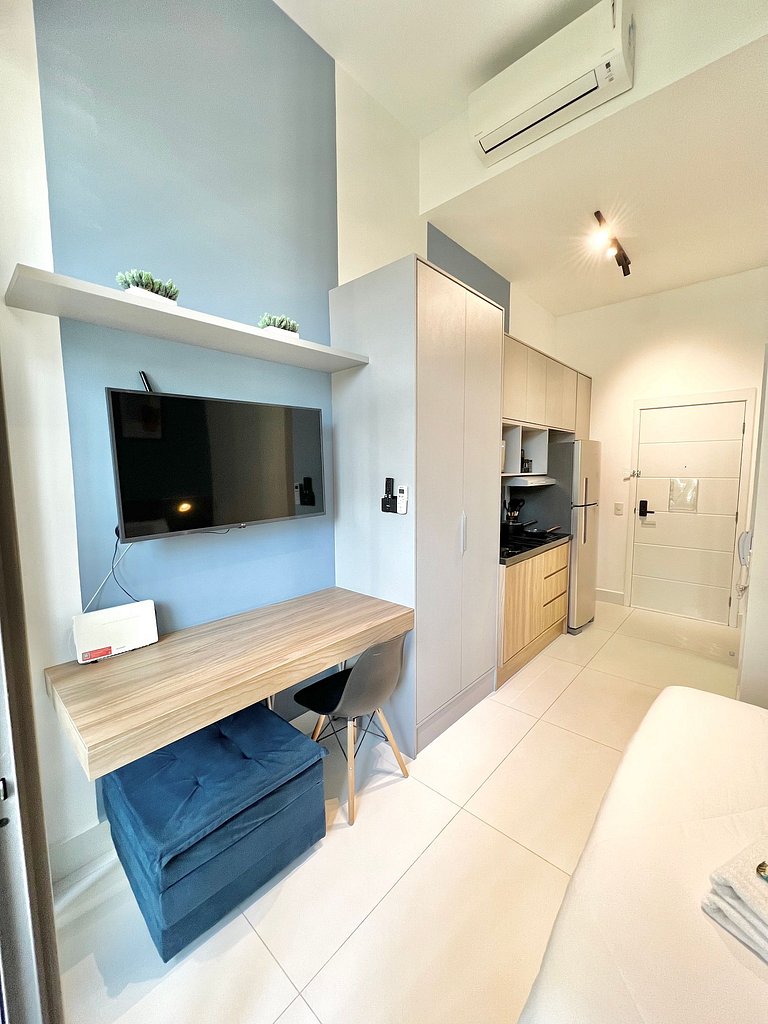 Design e conforto no Brooklin ao lado do metrô