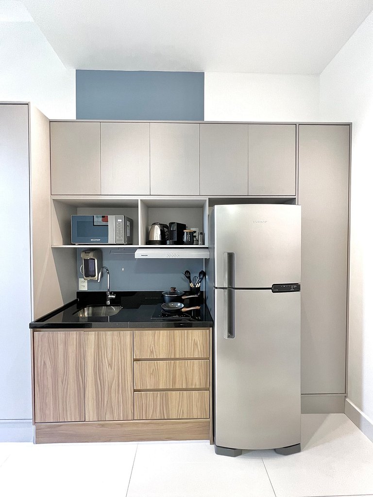 Design e conforto no Brooklin ao lado do metrô