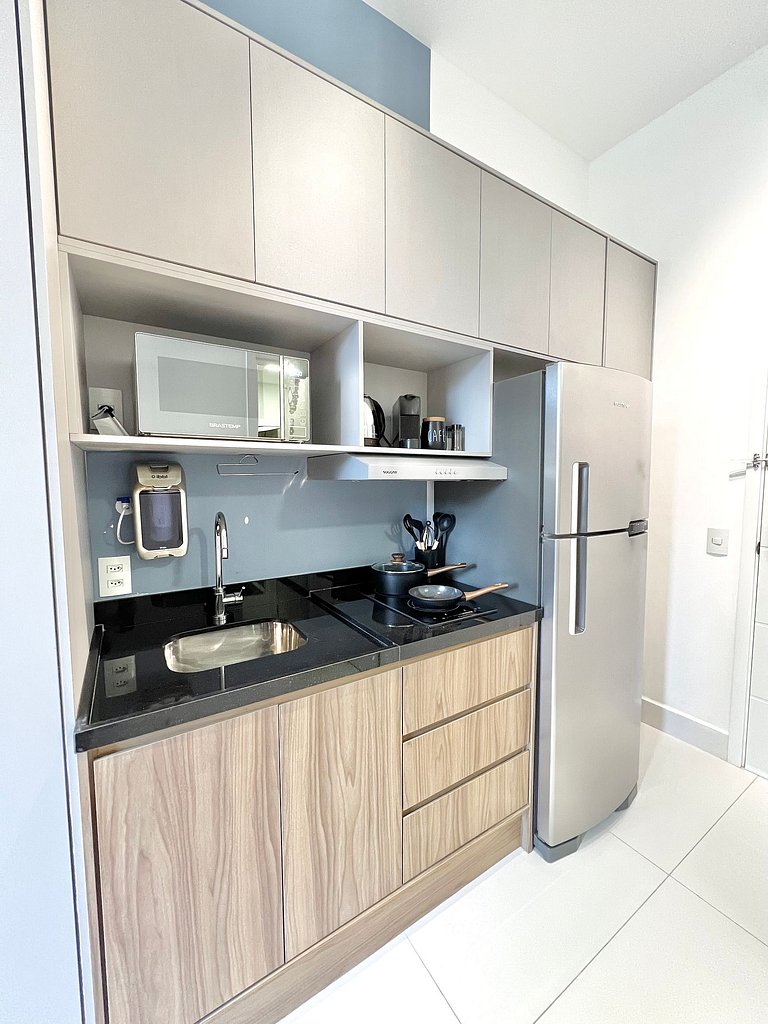 Design e conforto no Brooklin ao lado do metrô