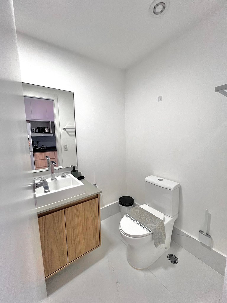 Design e conforto no Brooklin ao lado do metrô