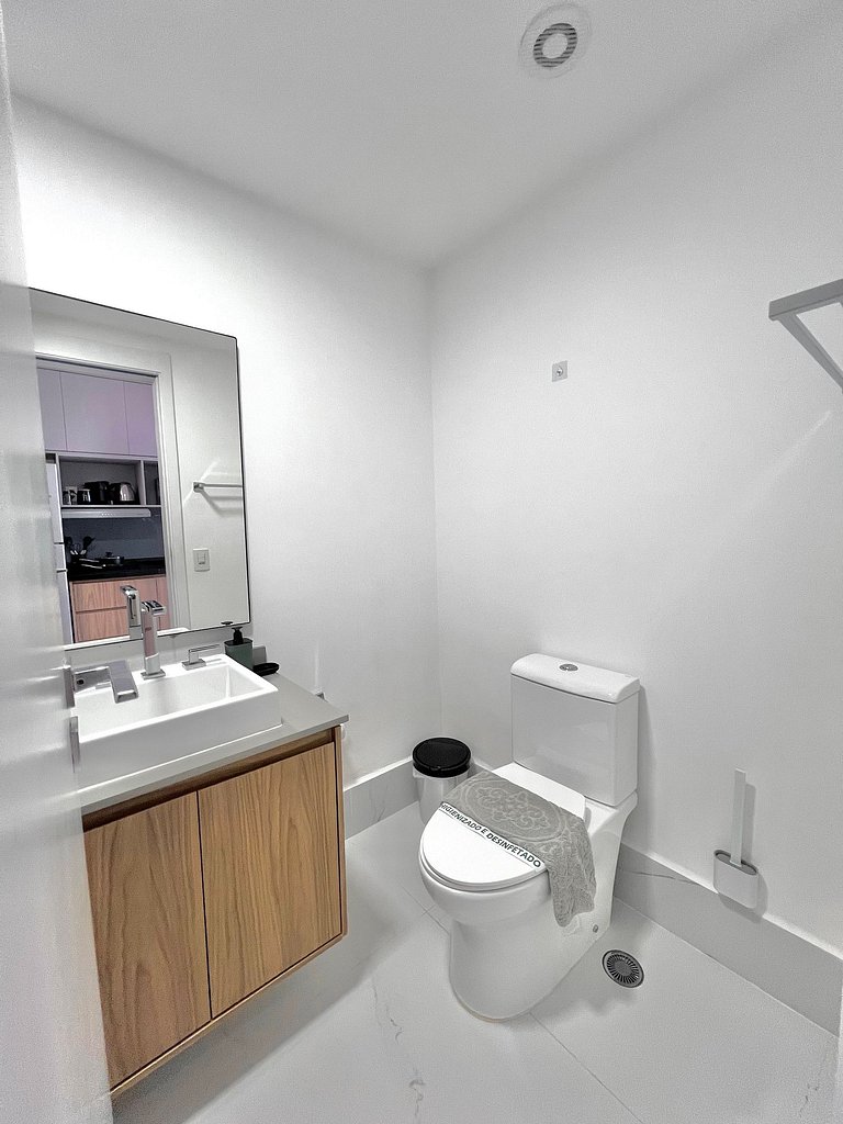 Design e conforto no Brooklin ao lado do metrô