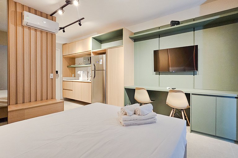 Studio Moema menos de 50m do Shopping Ibirapuera