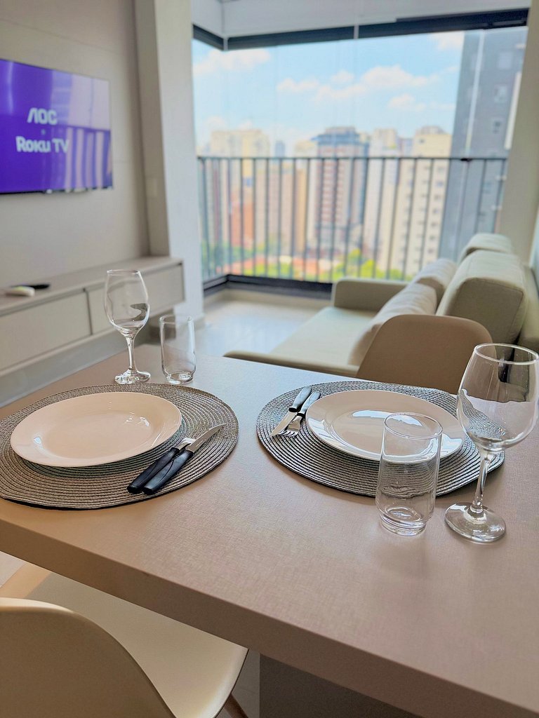 Studio Moema menos de 50m do Shopping Ibirapuera